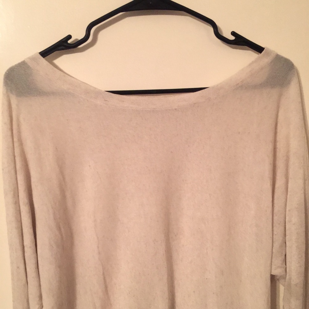 Zara Cream Thin Knit Sweater
